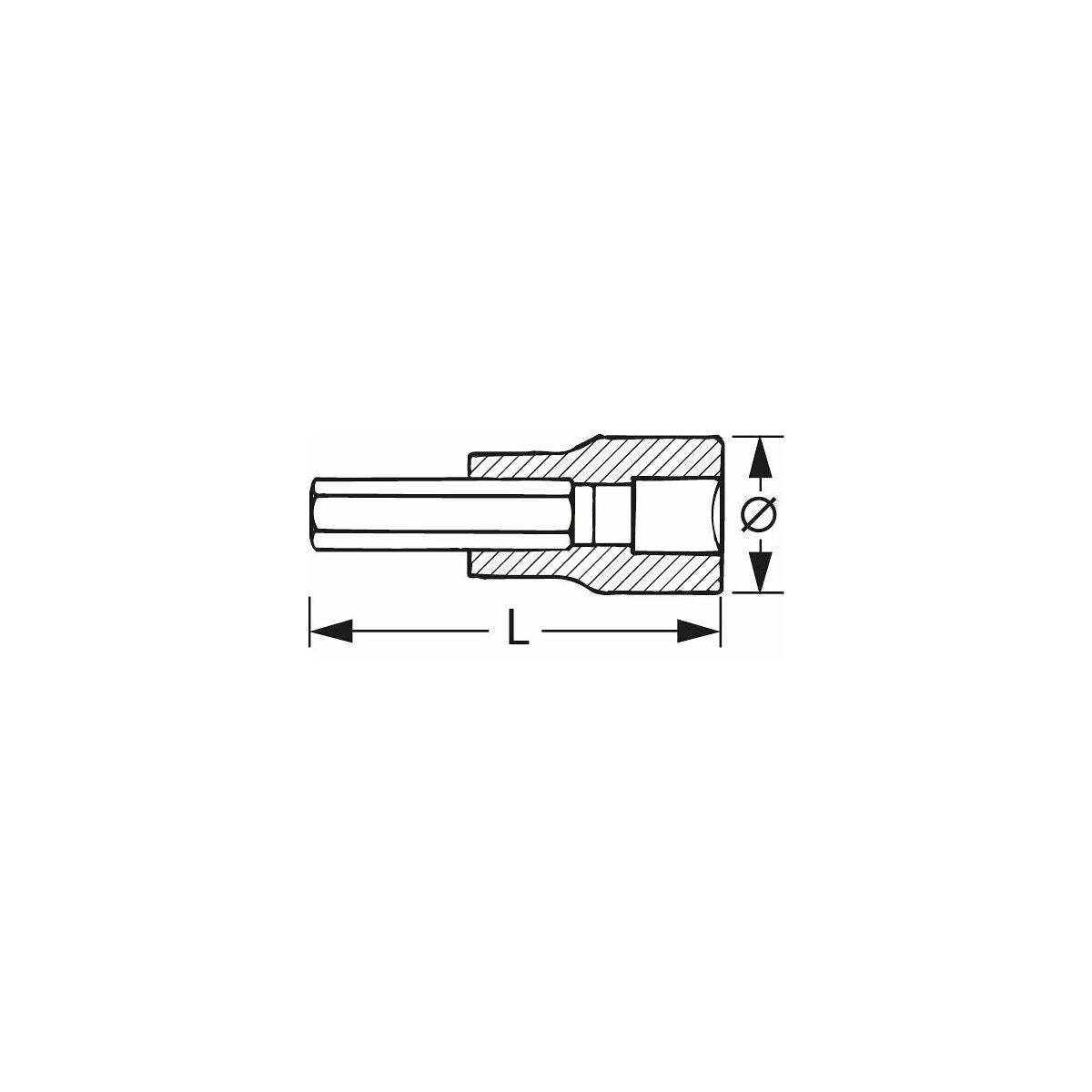 ĐẦU LỤC GIÁC 7MM 1/2 INCH HOLEX ĐẦU LỤC GIÁC 7MM 1/2 INCH HOLEX